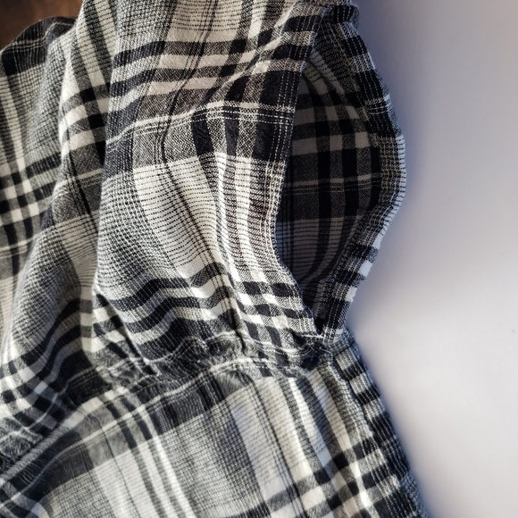 Roots Hartley Women's Plaid Short Sleeve Dress Size S - Picture 7 of 14